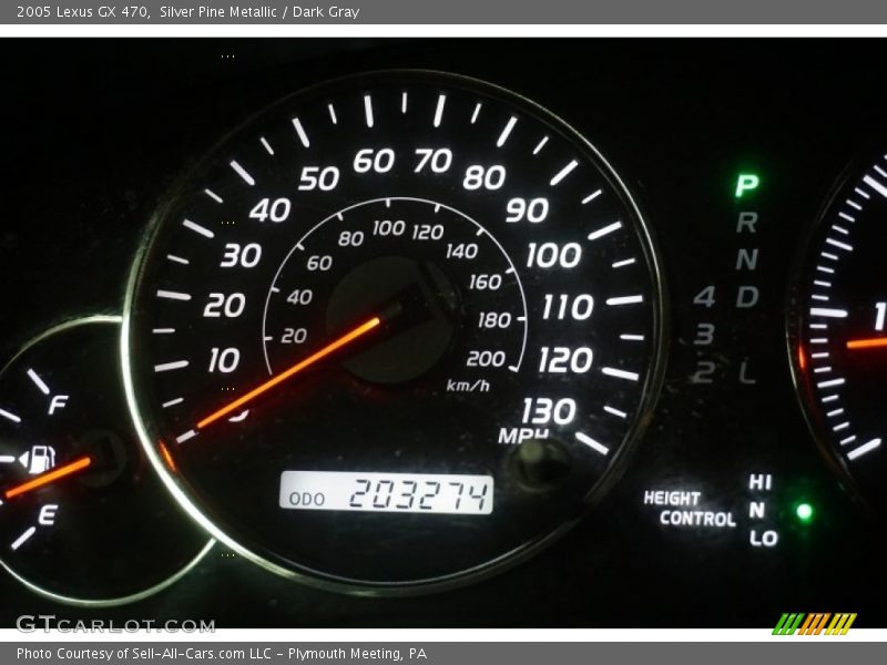 Silver Pine Metallic / Dark Gray 2005 Lexus GX 470