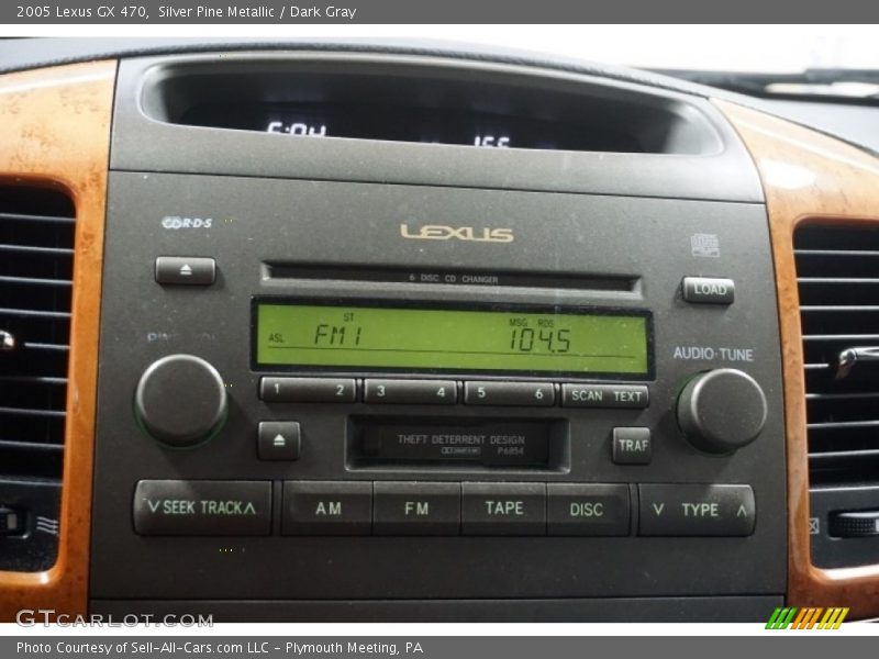 Silver Pine Metallic / Dark Gray 2005 Lexus GX 470