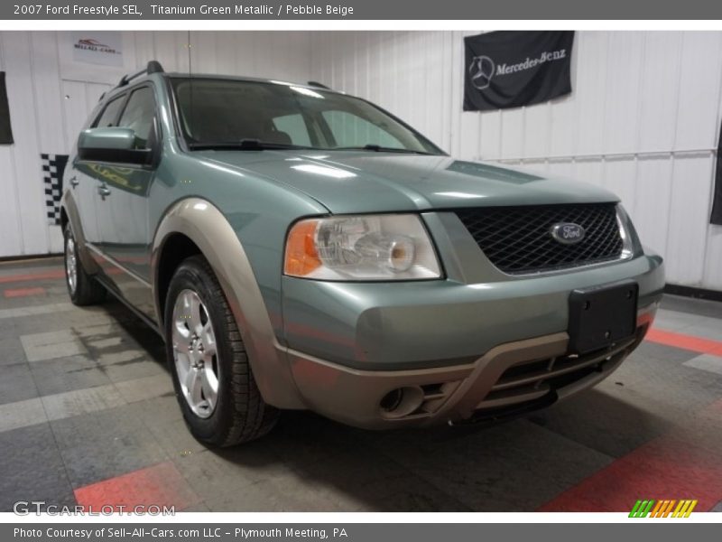 Titanium Green Metallic / Pebble Beige 2007 Ford Freestyle SEL