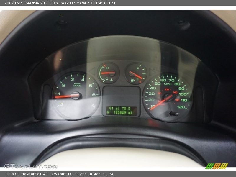 Titanium Green Metallic / Pebble Beige 2007 Ford Freestyle SEL