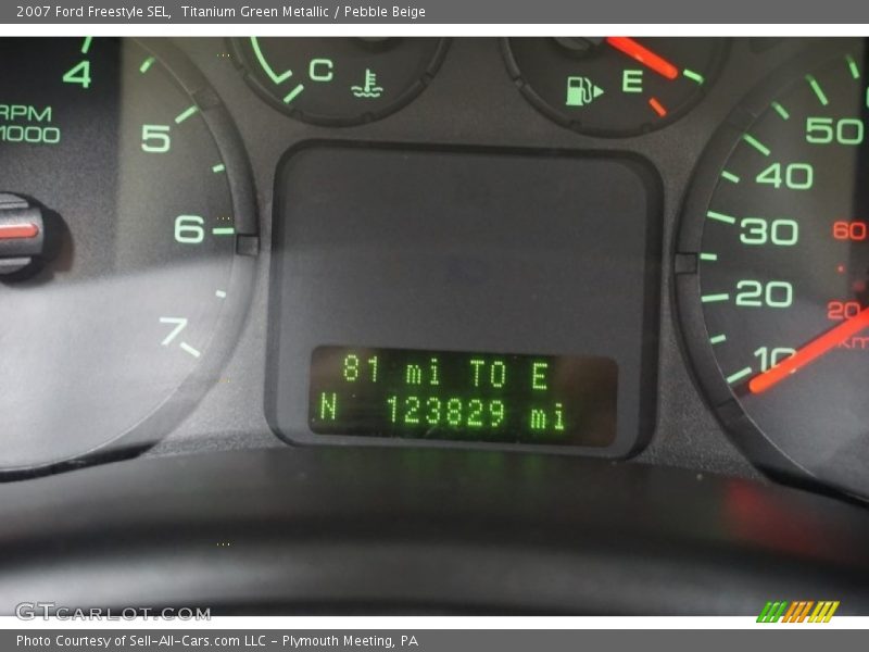 Titanium Green Metallic / Pebble Beige 2007 Ford Freestyle SEL
