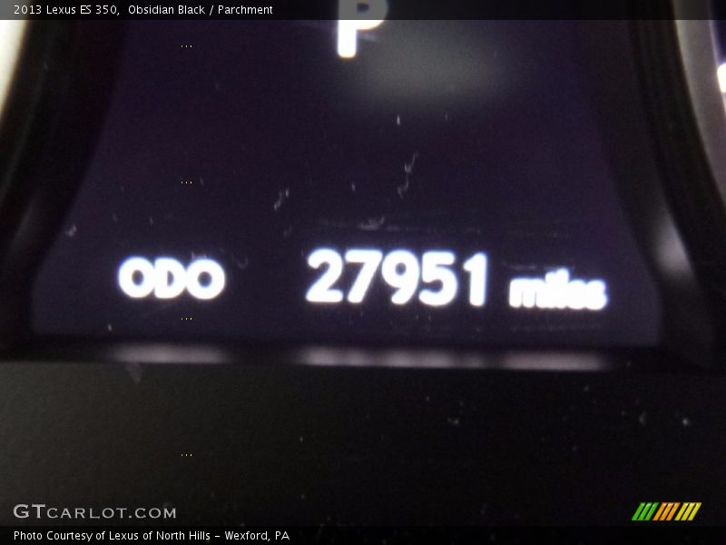 Obsidian Black / Parchment 2013 Lexus ES 350