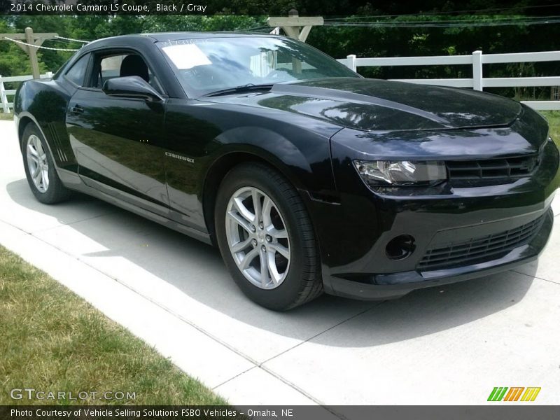 Black / Gray 2014 Chevrolet Camaro LS Coupe