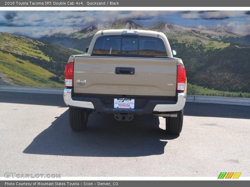 Quicksand / Black 2016 Toyota Tacoma SR5 Double Cab 4x4