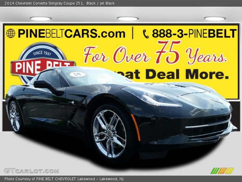 Black / Jet Black 2014 Chevrolet Corvette Stingray Coupe Z51