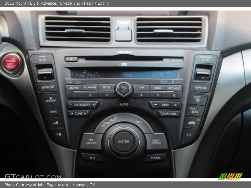 Crystal Black Pearl / Ebony 2012 Acura TL 3.5 Advance
