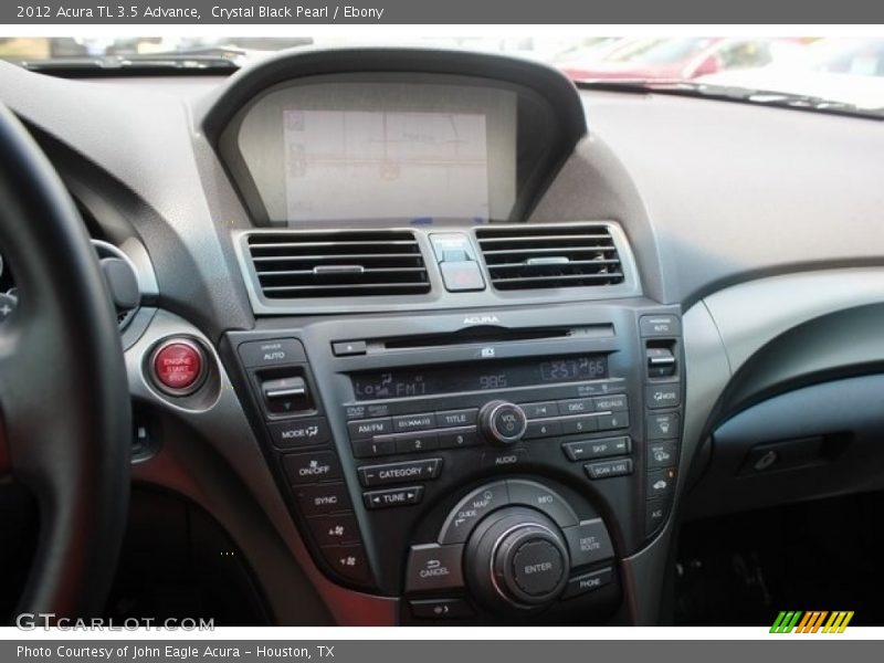 Crystal Black Pearl / Ebony 2012 Acura TL 3.5 Advance