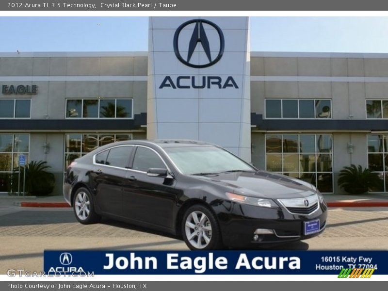 Crystal Black Pearl / Taupe 2012 Acura TL 3.5 Technology