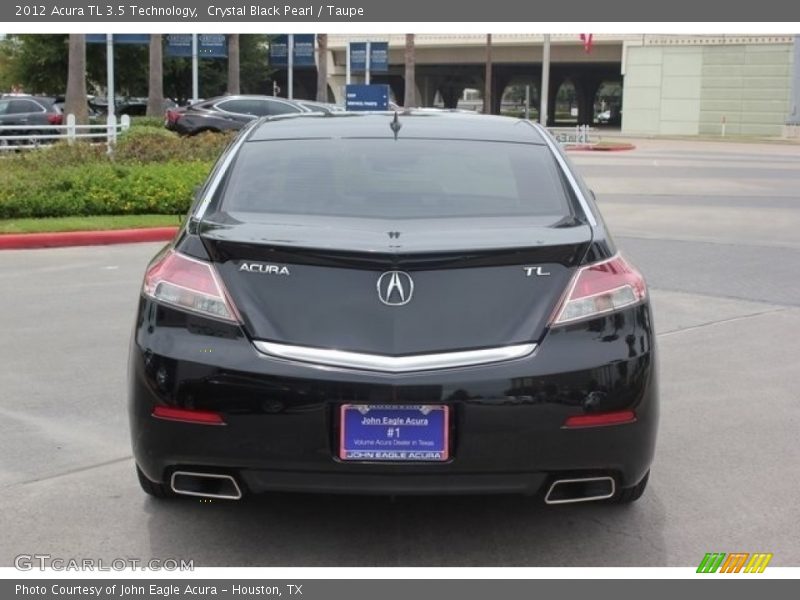 Crystal Black Pearl / Taupe 2012 Acura TL 3.5 Technology