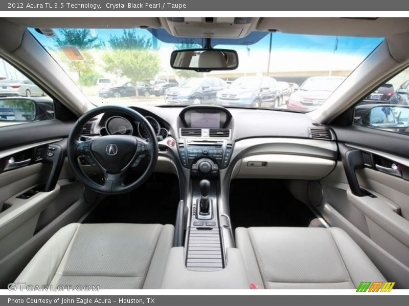 Crystal Black Pearl / Taupe 2012 Acura TL 3.5 Technology