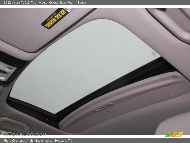 Crystal Black Pearl / Taupe 2012 Acura TL 3.5 Technology