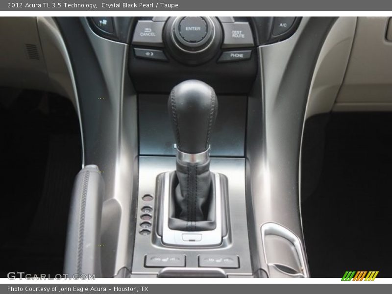 Crystal Black Pearl / Taupe 2012 Acura TL 3.5 Technology
