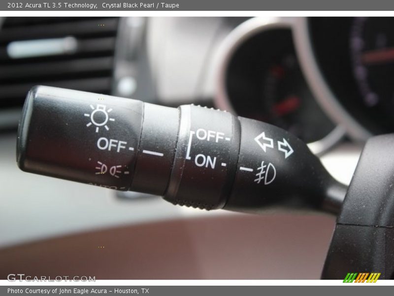 Crystal Black Pearl / Taupe 2012 Acura TL 3.5 Technology