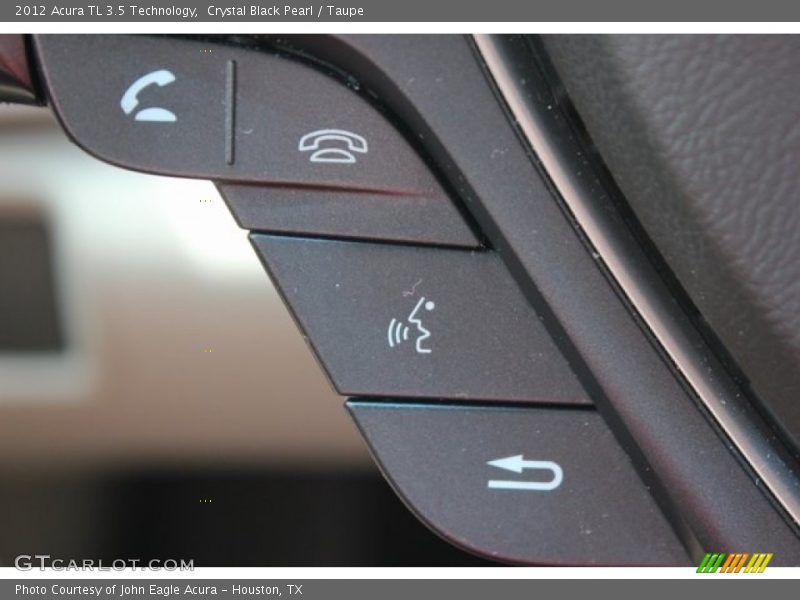 Crystal Black Pearl / Taupe 2012 Acura TL 3.5 Technology