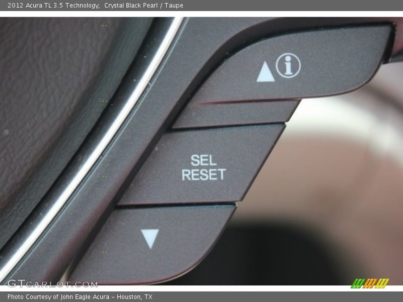 Crystal Black Pearl / Taupe 2012 Acura TL 3.5 Technology