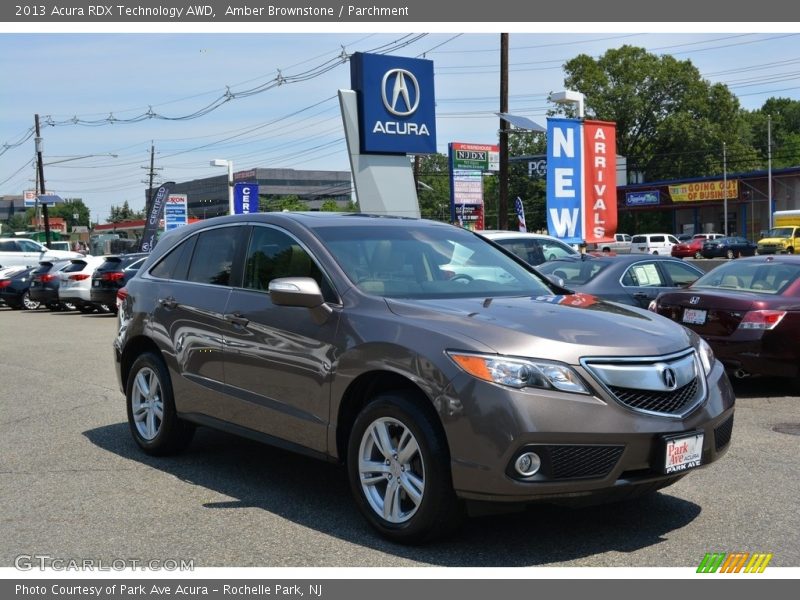 Amber Brownstone / Parchment 2013 Acura RDX Technology AWD