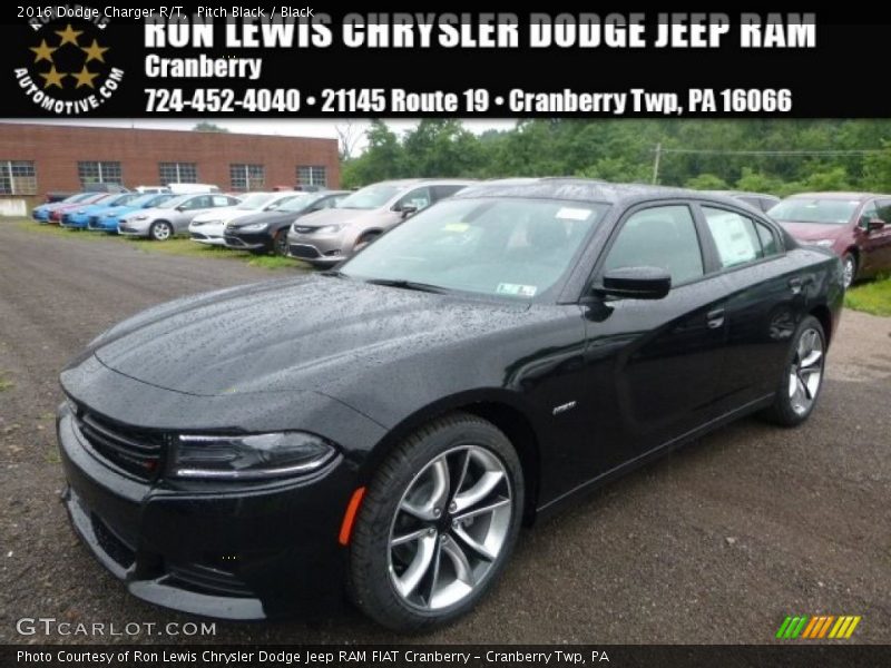 Pitch Black / Black 2016 Dodge Charger R/T