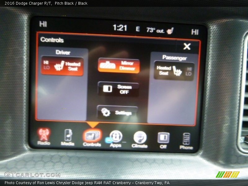 Pitch Black / Black 2016 Dodge Charger R/T