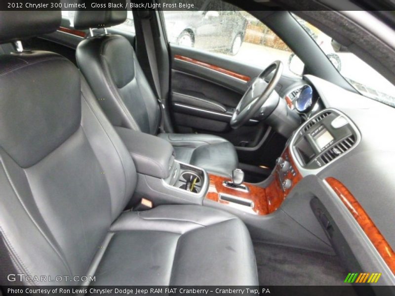 Gloss Black / Black/Light Frost Beige 2012 Chrysler 300 Limited