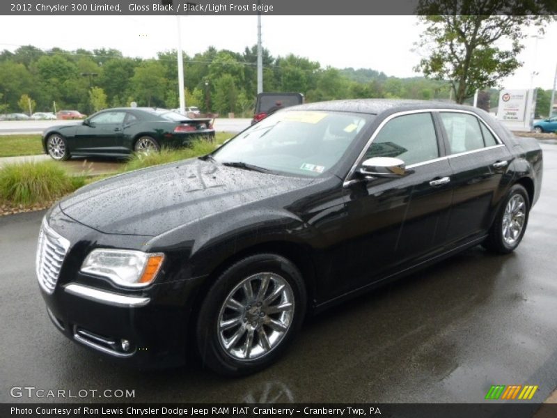 Gloss Black / Black/Light Frost Beige 2012 Chrysler 300 Limited