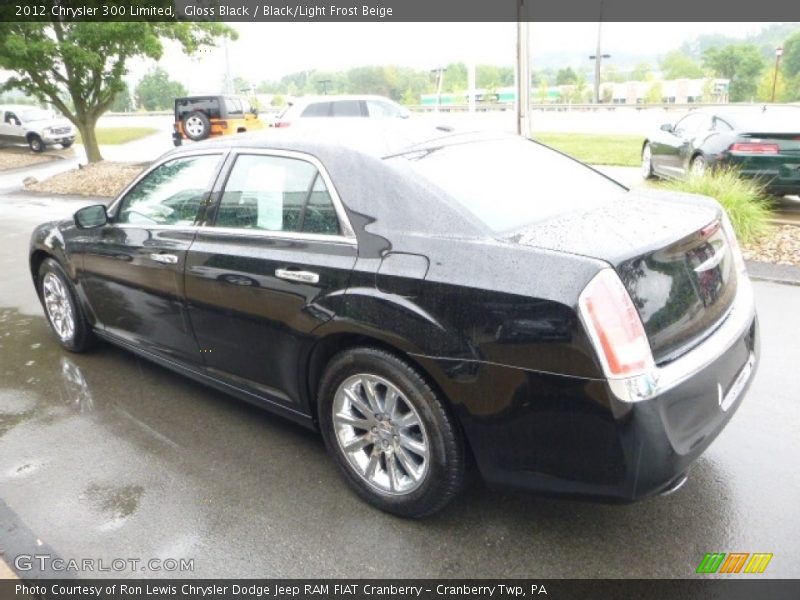 Gloss Black / Black/Light Frost Beige 2012 Chrysler 300 Limited