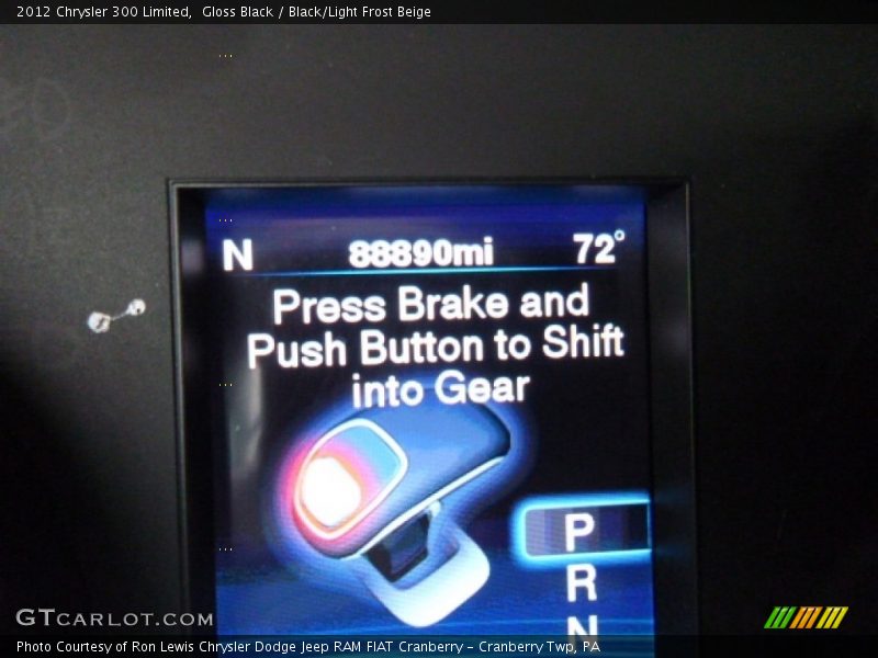 Gloss Black / Black/Light Frost Beige 2012 Chrysler 300 Limited