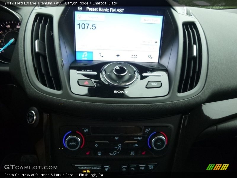 Canyon Ridge / Charcoal Black 2017 Ford Escape Titanium 4WD