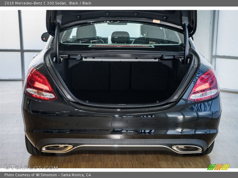 Black / Black 2016 Mercedes-Benz C 300 Sedan