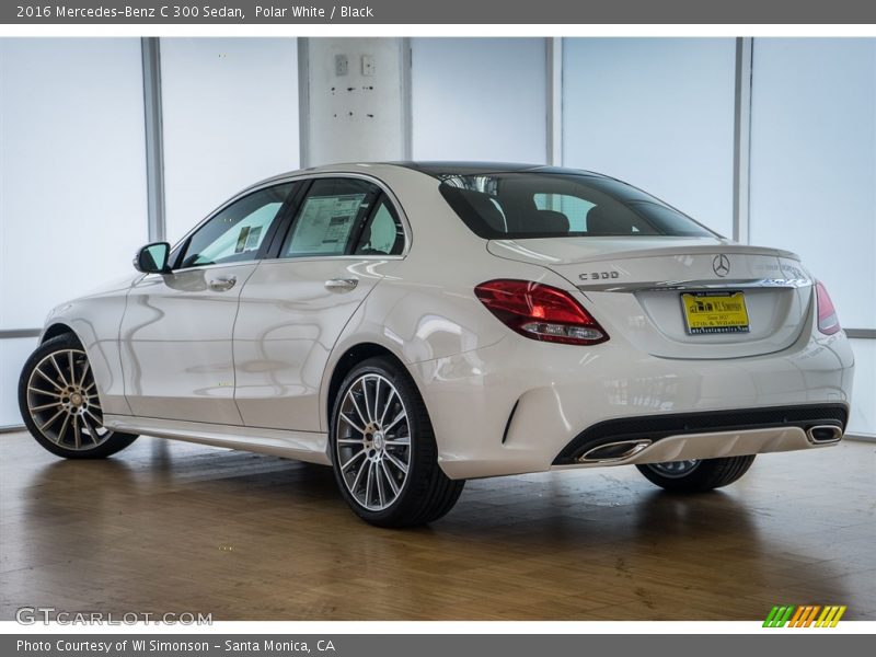 Polar White / Black 2016 Mercedes-Benz C 300 Sedan