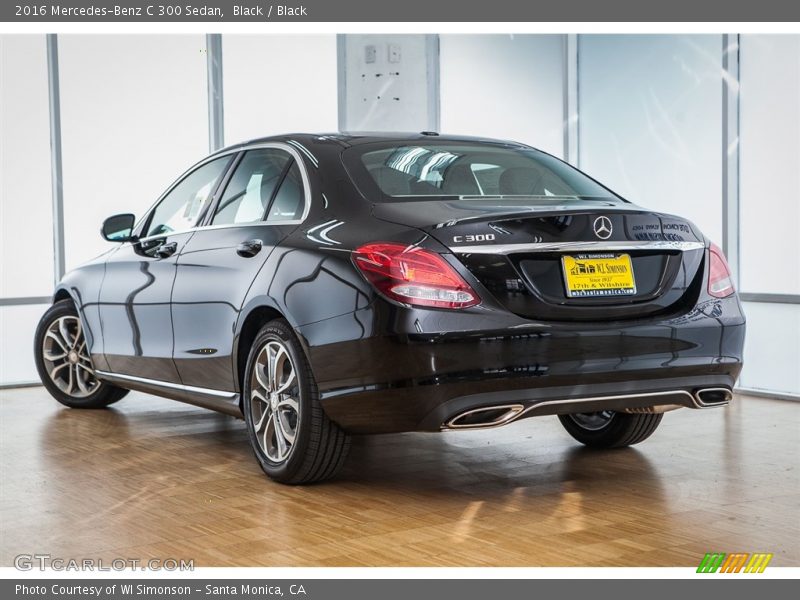 Black / Black 2016 Mercedes-Benz C 300 Sedan