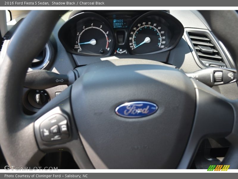 Shadow Black / Charcoal Black 2016 Ford Fiesta S Sedan
