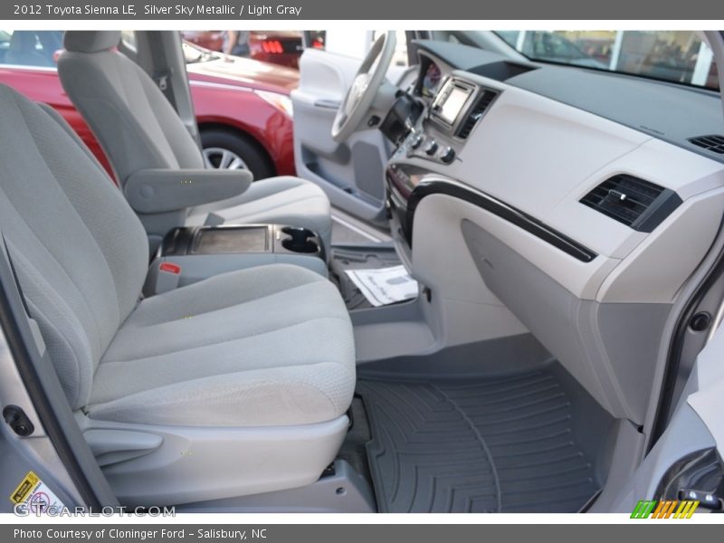 Silver Sky Metallic / Light Gray 2012 Toyota Sienna LE