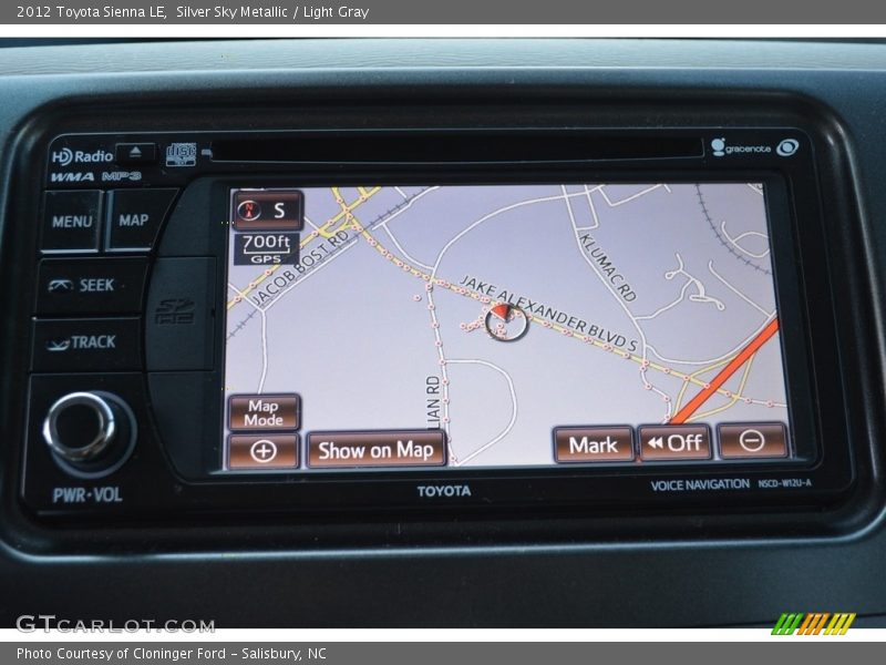 Silver Sky Metallic / Light Gray 2012 Toyota Sienna LE