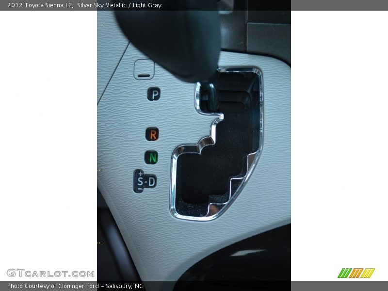 Silver Sky Metallic / Light Gray 2012 Toyota Sienna LE