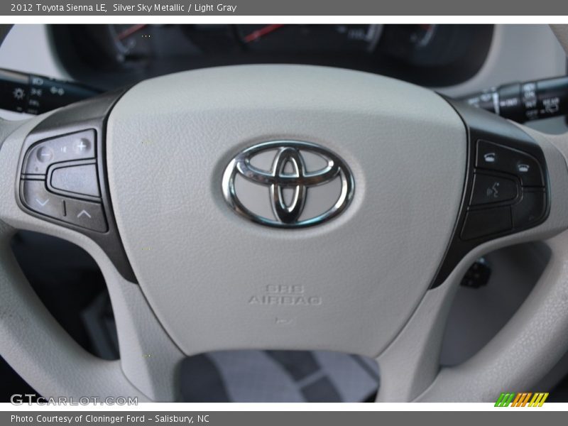 Silver Sky Metallic / Light Gray 2012 Toyota Sienna LE