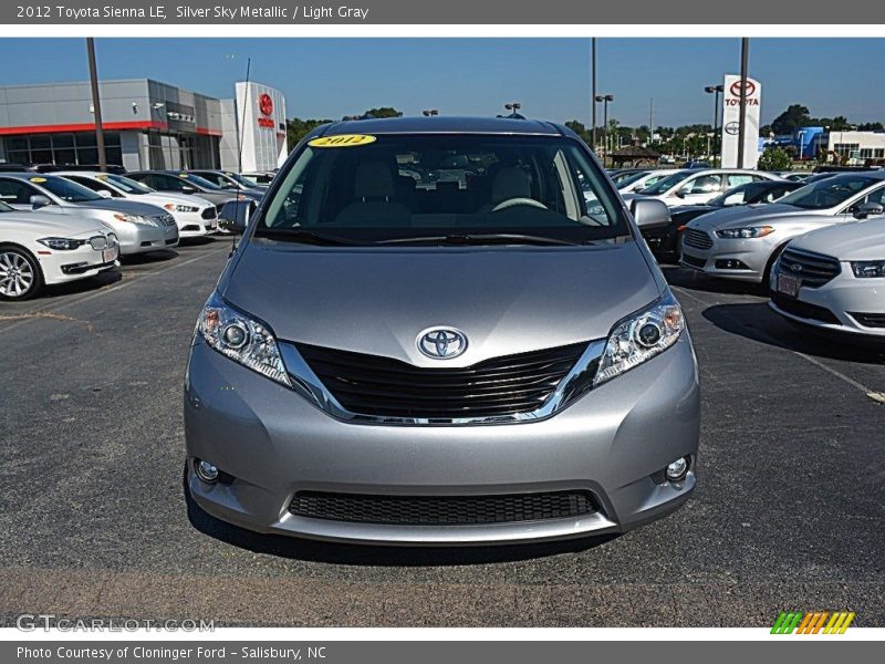 Silver Sky Metallic / Light Gray 2012 Toyota Sienna LE