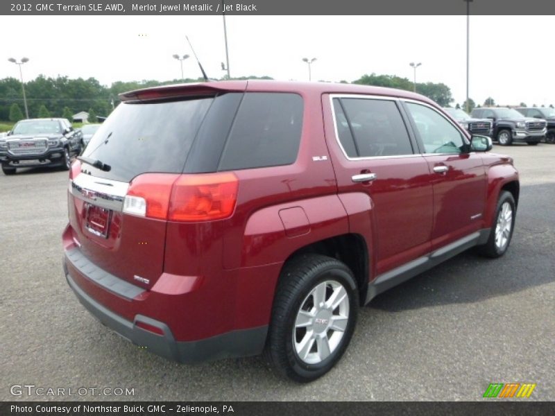 Merlot Jewel Metallic / Jet Black 2012 GMC Terrain SLE AWD