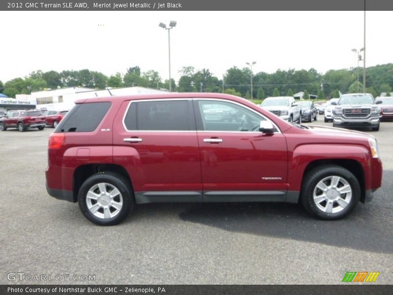 Merlot Jewel Metallic / Jet Black 2012 GMC Terrain SLE AWD