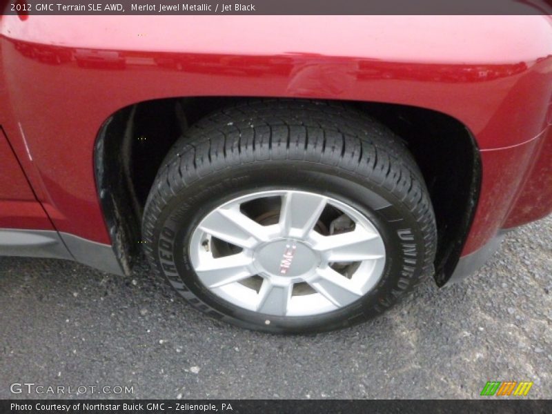 Merlot Jewel Metallic / Jet Black 2012 GMC Terrain SLE AWD