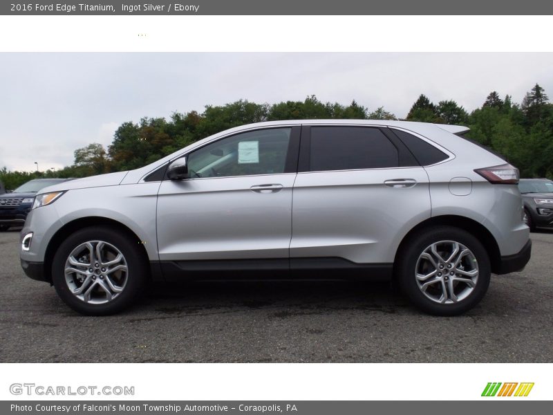 Ingot Silver / Ebony 2016 Ford Edge Titanium