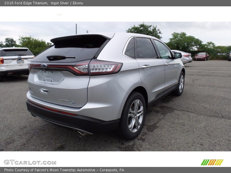 Ingot Silver / Ebony 2016 Ford Edge Titanium