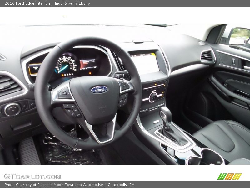 Ingot Silver / Ebony 2016 Ford Edge Titanium