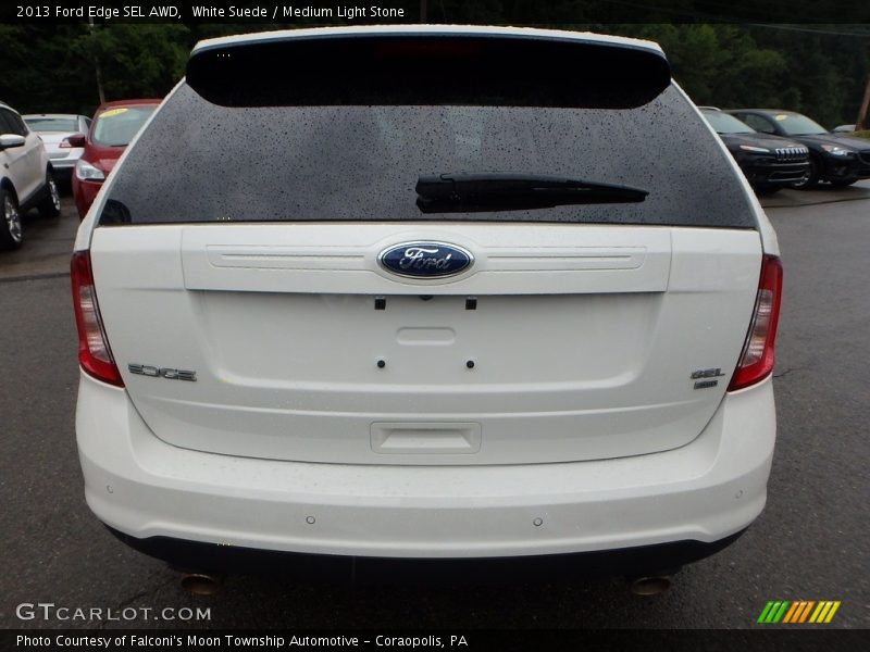 White Suede / Medium Light Stone 2013 Ford Edge SEL AWD