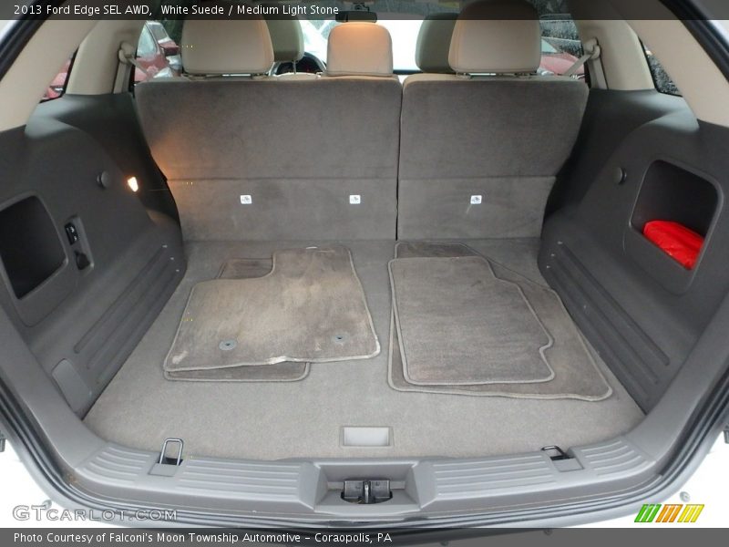 White Suede / Medium Light Stone 2013 Ford Edge SEL AWD