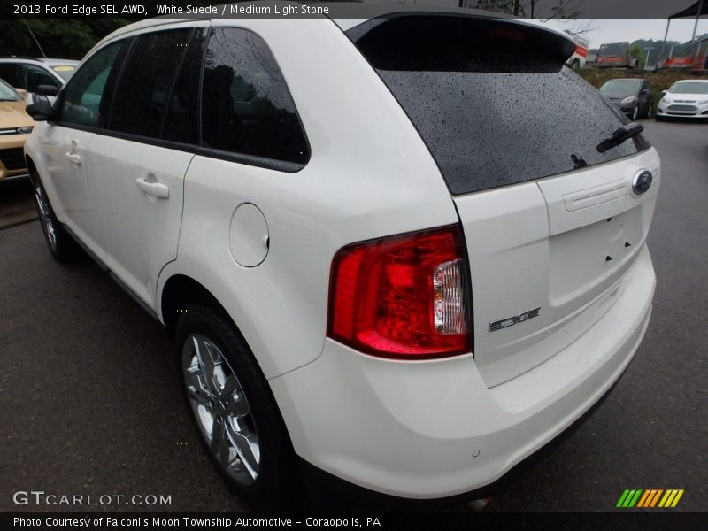 White Suede / Medium Light Stone 2013 Ford Edge SEL AWD