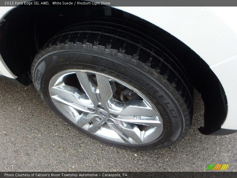 White Suede / Medium Light Stone 2013 Ford Edge SEL AWD