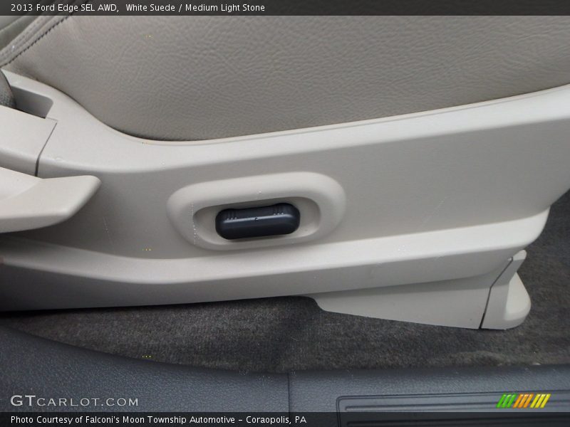 White Suede / Medium Light Stone 2013 Ford Edge SEL AWD