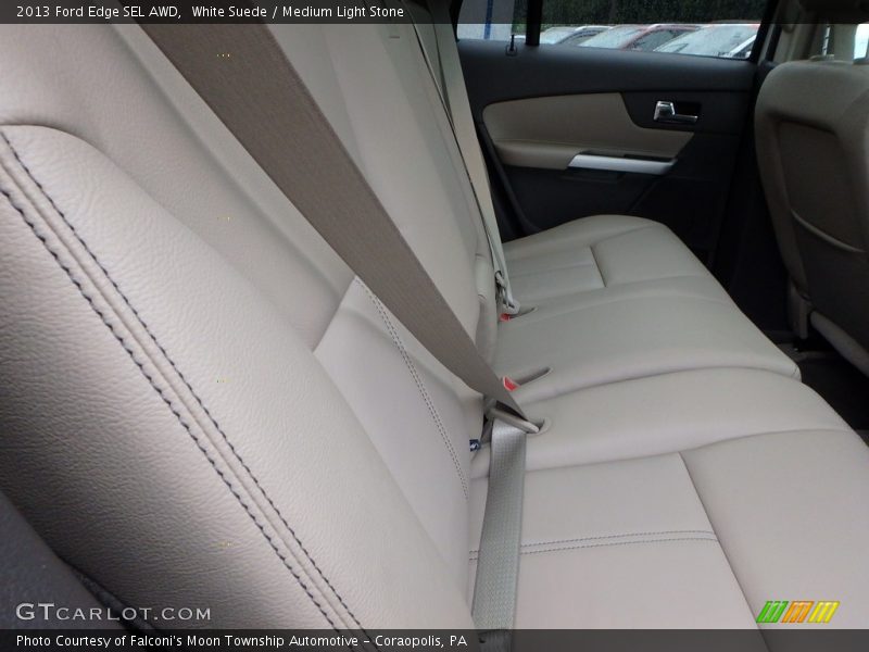 White Suede / Medium Light Stone 2013 Ford Edge SEL AWD