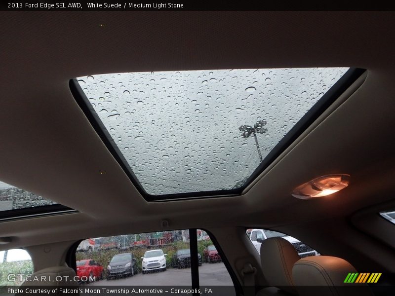 White Suede / Medium Light Stone 2013 Ford Edge SEL AWD
