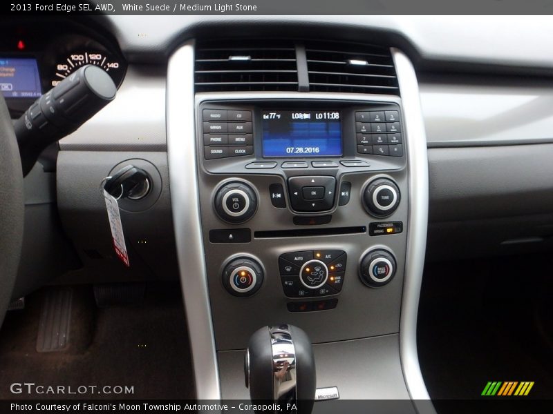 White Suede / Medium Light Stone 2013 Ford Edge SEL AWD